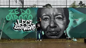 Artista de Taubaté inaugura mural de grafite gigante em São Paulo Artista de Taubaté inaugura mural de grafite gigante em São Paulo