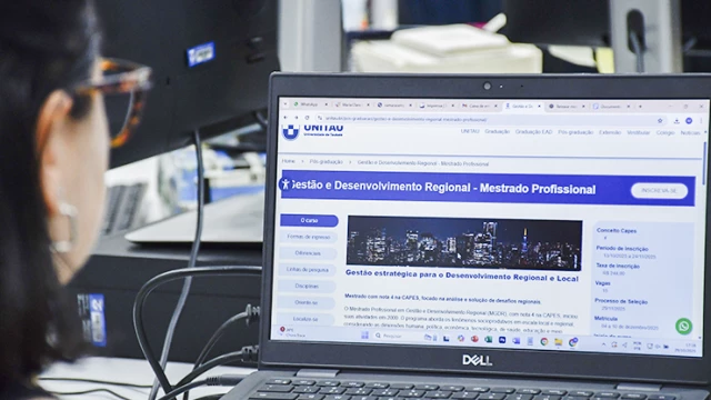 Inscrições abertas para o Mestrado Profissional em Gestão e Desenvolvimento Regional da UNITAU