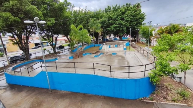 Skate Plaza em Taubaté passa por revitalização e ganha nova pintura