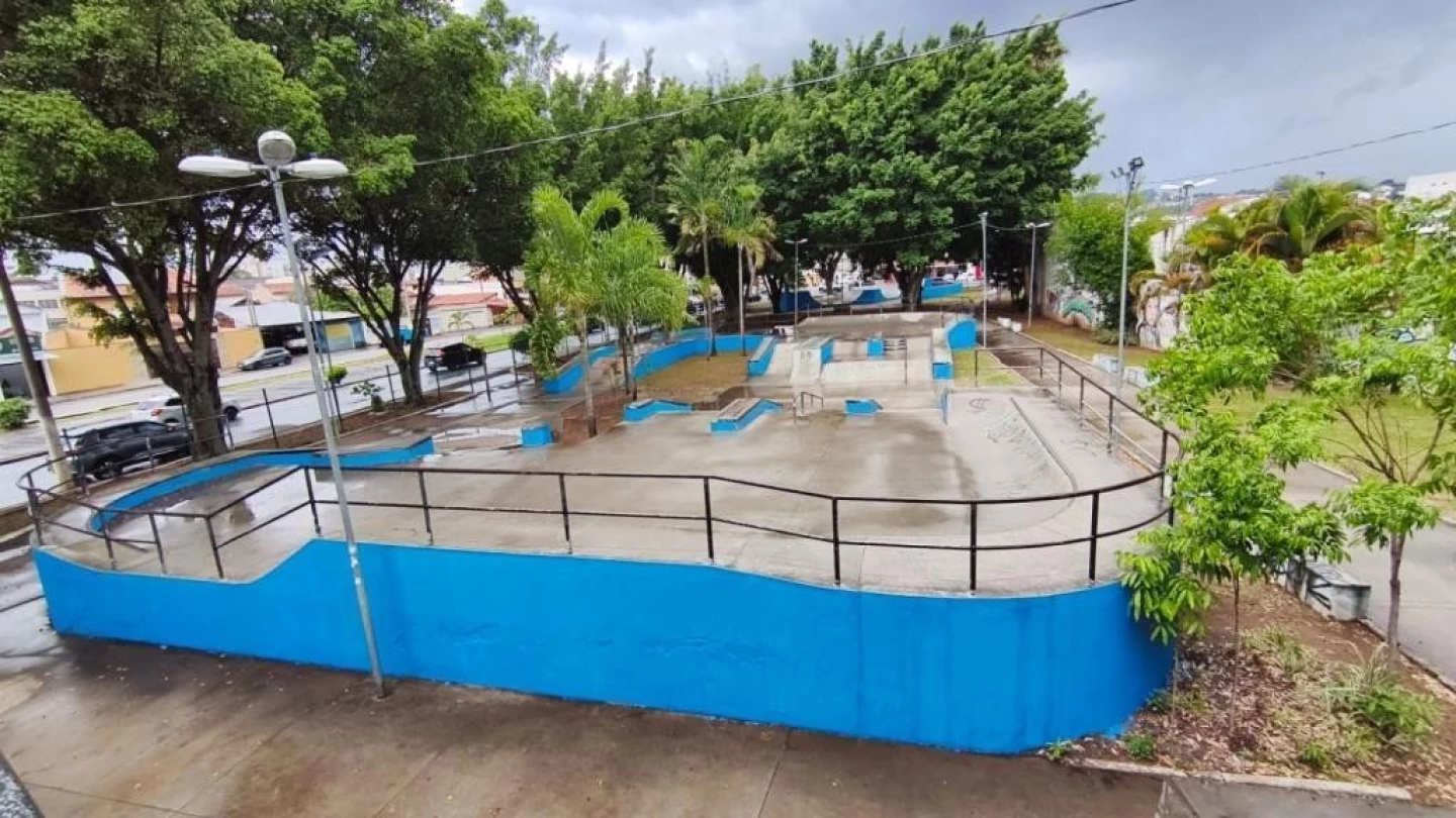 Skate Plaza em Taubaté passa por revitalização e ganha nova pintura