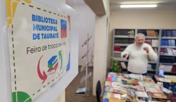 Taubaté: Biblioteca Municipal realiza última feira de 2025 para troca de livros nesta sexta-feira (19)
