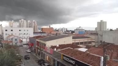 Inmet renova alerta para o risco de tempestades em toda a região do Vale do Paraíba