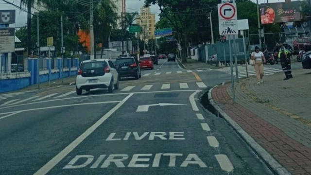 Prefeitura amplia conversão livre à direita em cruzamentos de Taubaté