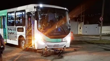 Motociclista morre em acidente com ônibus do transporte público de Taubaté