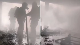 Incêndio atinge casa em Taubaté e bombeiros controlam chamas