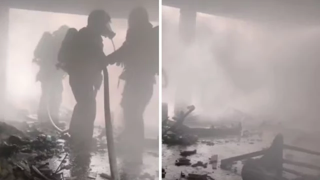 Incêndio atinge casa em Taubaté e bombeiros controlam chamas