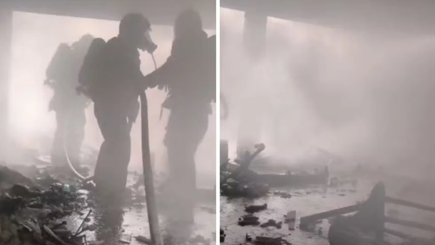 Incêndio atinge casa em Taubaté e bombeiros controlam chamas