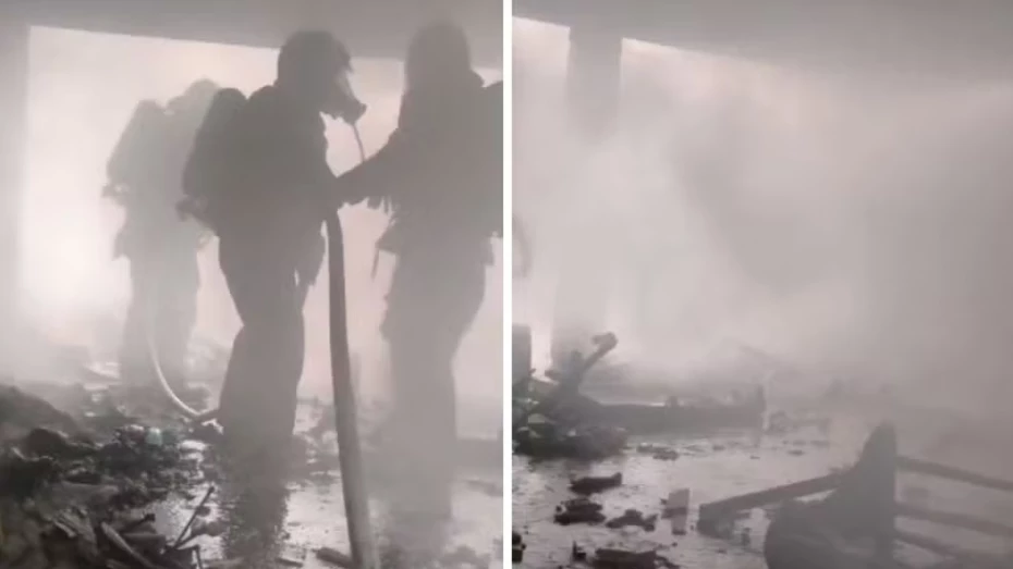 Incêndio atinge casa em Taubaté e bombeiros controlam chamas