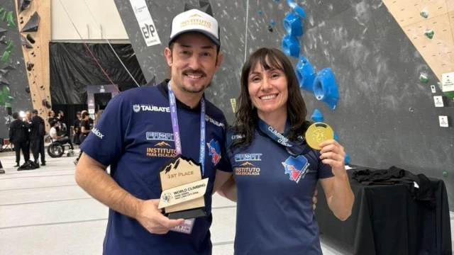 Atleta da equipe de Taubaté conquista ouro em etapa da Copa do Mundo de Paraescalada nos Estados Unidos