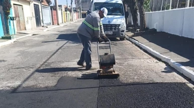Taubaté realiza 2,4 mil reparos em vias durante o mês de julho