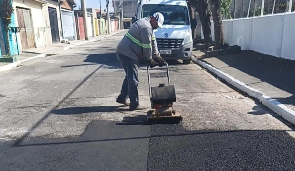 Taubaté realiza 2,4 mil reparos em vias durante o mês de julho