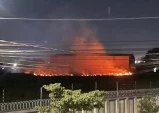 Incêndio atinge área de vegetação de 2 mil m² em Taubaté