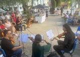 Secretaria de Educação de Taubaté promove música e artesanato com a Sexta Cultural na Praça
