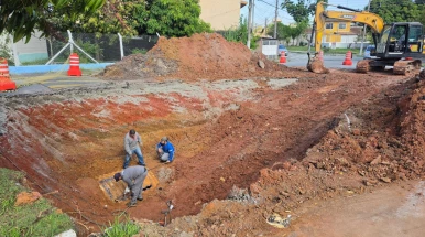 Taubaté inicia obra na rede de drenagem da avenida Dr. José Getúlio Monteiro