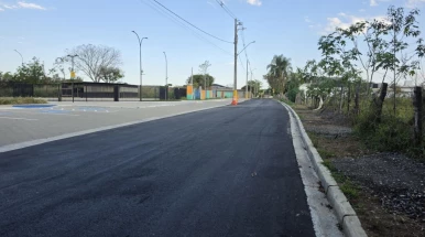 Pavimentação na estrada João Gadioli amplia mobilidade e melhora segurança viária no Quiririm