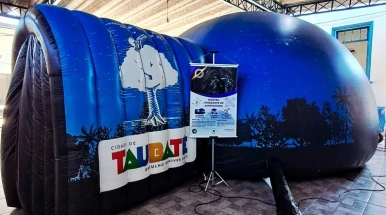 Taubaté Shopping recebe planetário com experiência imersiva e gratuita para toda a família