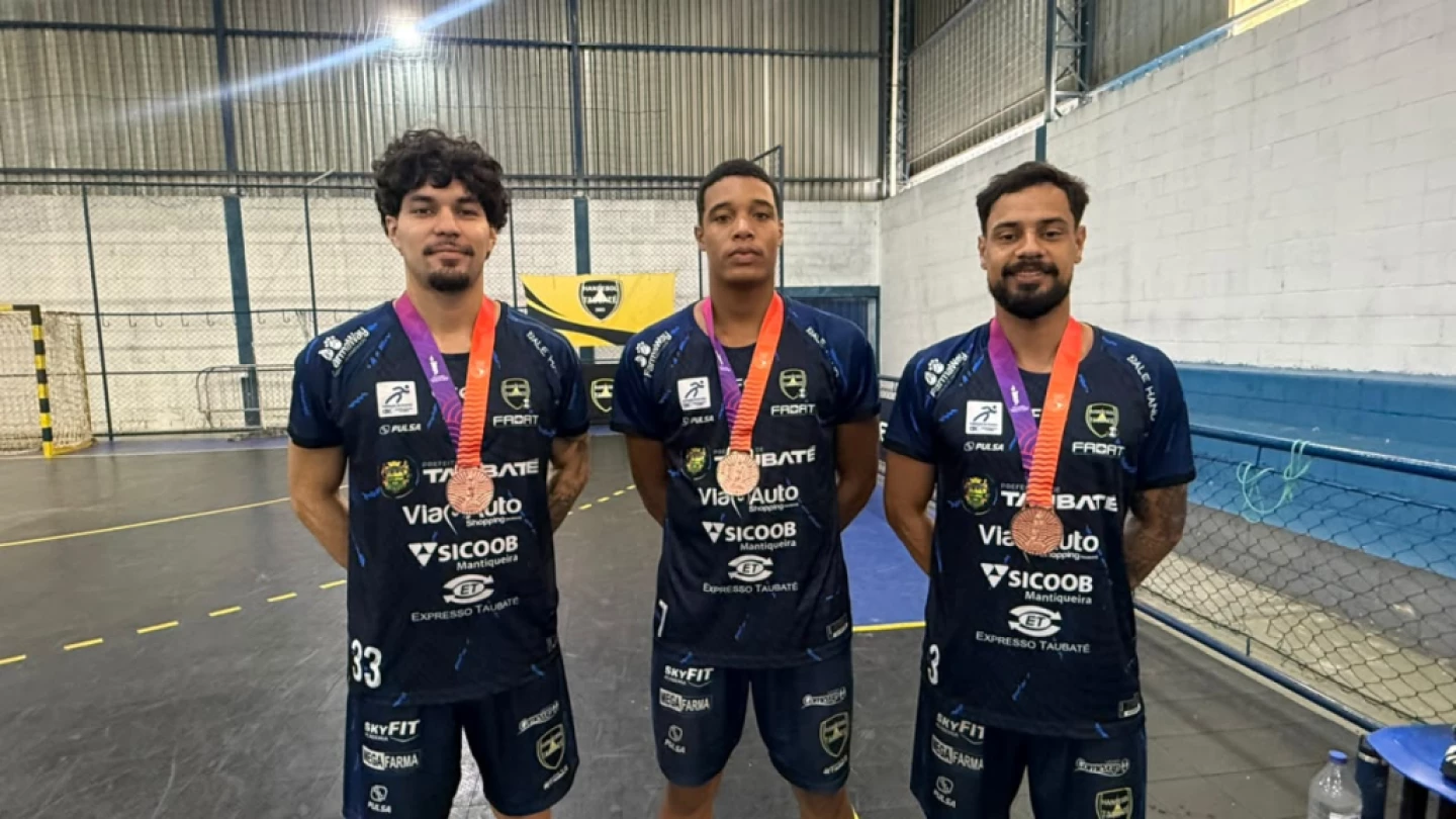 Taubaté tem cinco representantes na Seleção Brasileira de Handebol, que conquista bronze nos Jogos Sul-Americanos