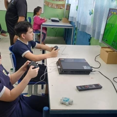 Taubaté: Caravana Esportiva leva jogos eletrônicos a 210 alunos de escola municipal em Taubaté