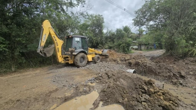 Prefeitura realiza melhorias de drenagem na zona rural em Taubaté