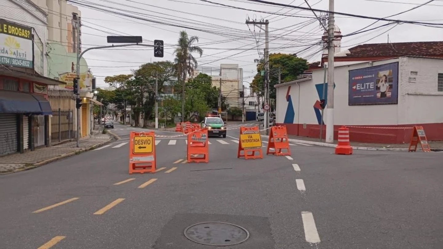 Avenida Granadeiro Guimarães terá interdições neste fim de semana em Taubaté
