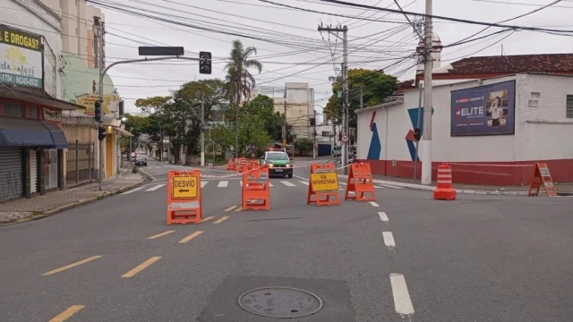 Avenida Granadeiro Guimarães terá interdições neste fim de semana em Taubaté