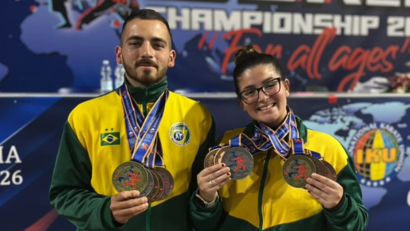 Irmãos e alunos UNITAU conquistam 11 medalhas no Mundial de Karatê