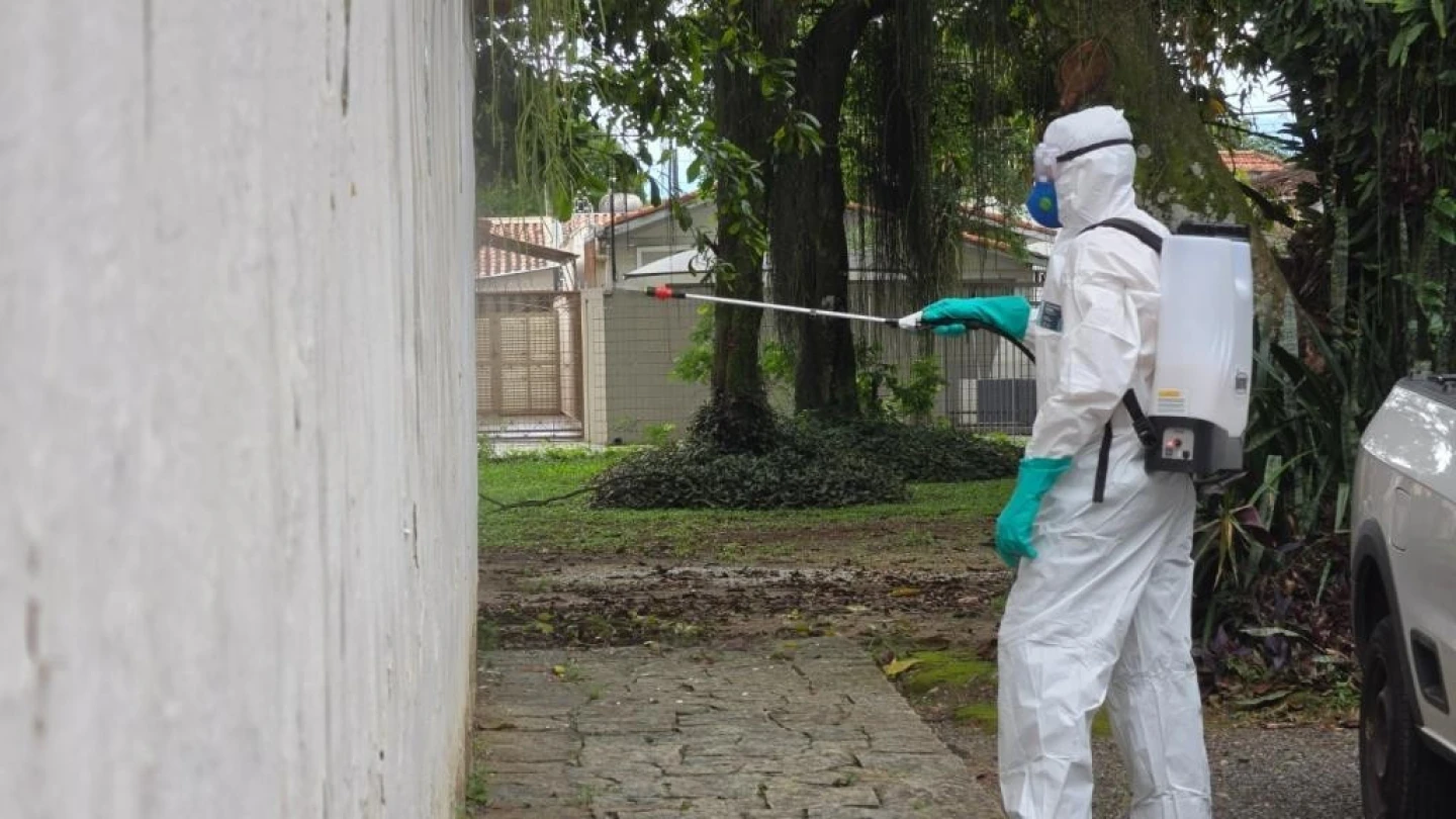 Taubaté começa a usar inseticida com efeito residual contra o Aedes aegypti