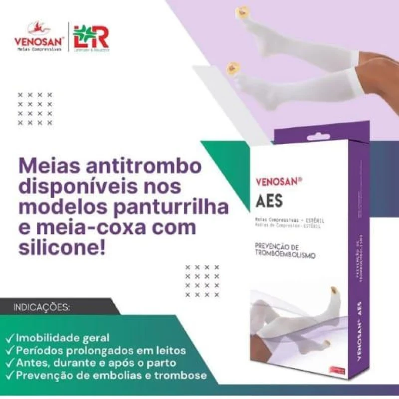 MEIA DE COMPRESSAO ANTI TROMBO SIGVARIS E VENOSAN