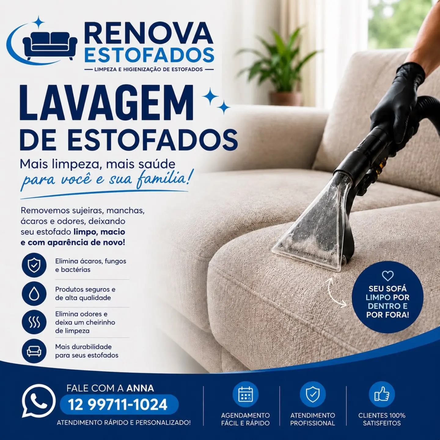 Foto de Renova Estofados Higienização e Limpeza