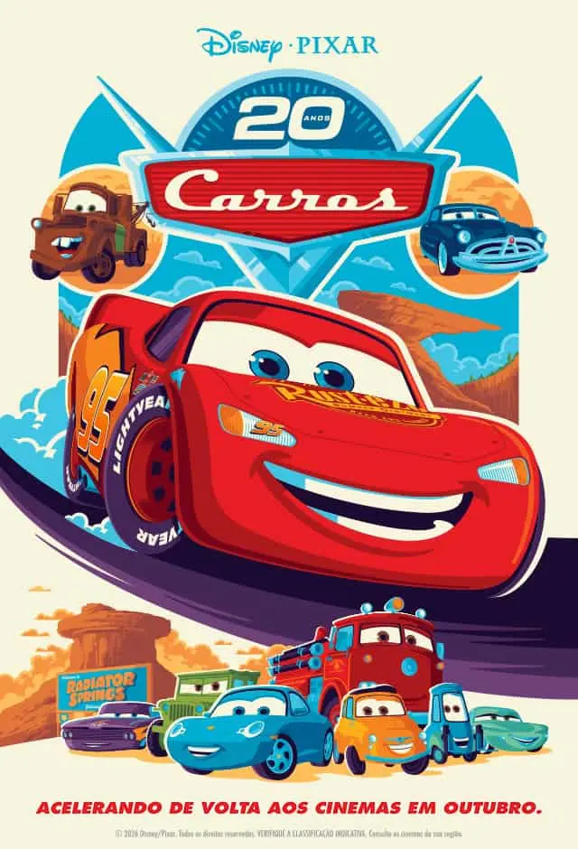 Cartaz de Carros (20º Aniversário)