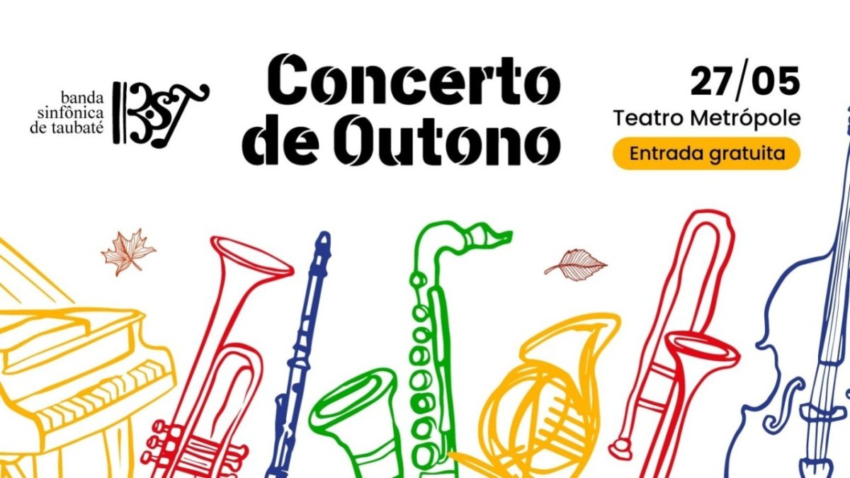 Banda Sinfônica de Taubaté apresenta Concerto de Outono