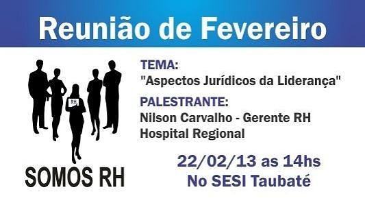 Grupo Somos RH - Reunião de Fevereiro