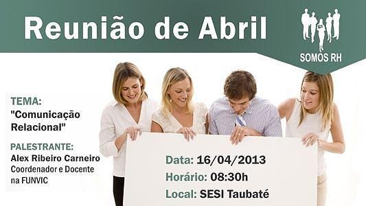 Reunião Somos RH - Abril