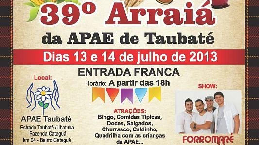 39º Arraiá da Apae de Taubaté