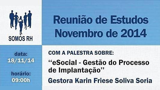 Somos RH: eSocial - Gestão do Processo de Implantação