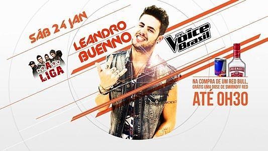 Leandro Buenno (The Voice) e banda A Liga no Mutley