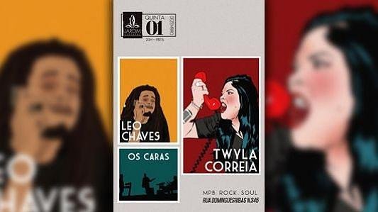Leo Chaves, Twyla Correia e Os Caras