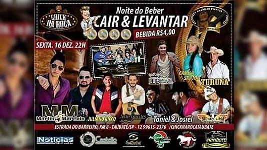 Noite do Beber, Cair & Levantar