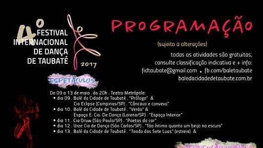 IV Festival Internacional de Dança de Taubaté