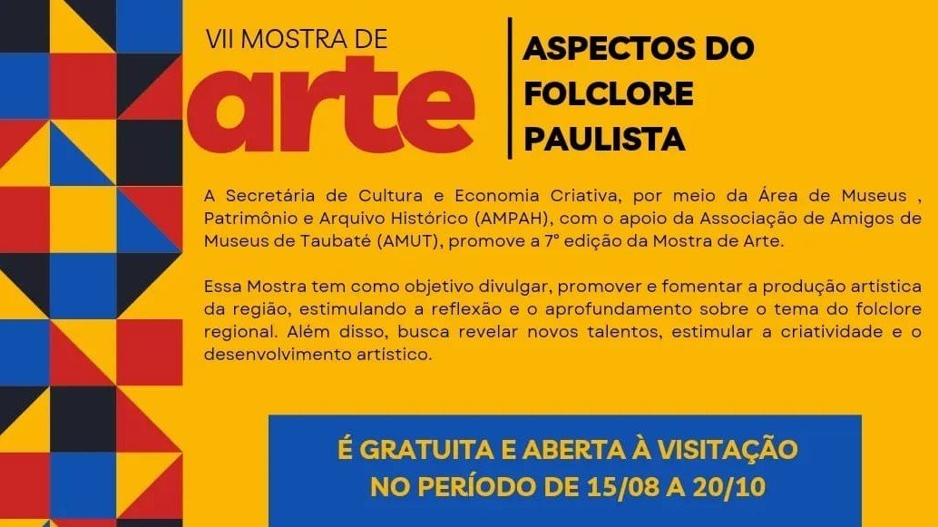 VII Mostra de Artes - A Tradição Oral: inclusão de mitos, contos populáres e lendas locais na sala d