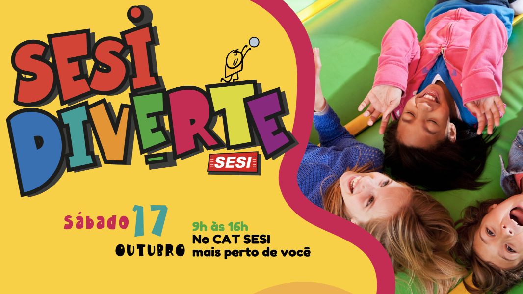 SESI Diverte 2026 terá atividades gratuitas para crianças e famílias