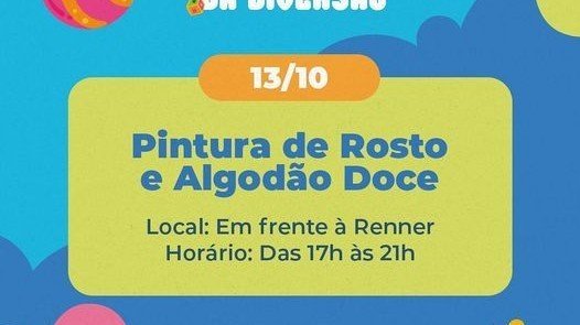 Pintura de Rosto e Algodão Doce
