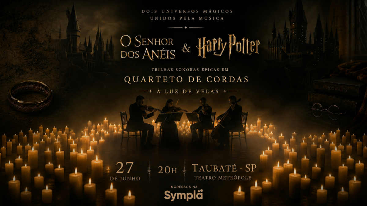 Quarteto de Cordas à Luz de Velas – Harry Potter e Senhor dos Anéis em Taubaté