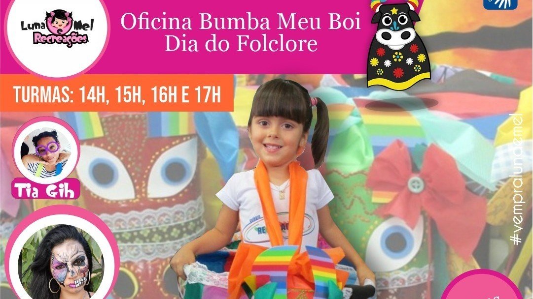 Oficina gratuita e inclusiva no Dia do Folclore no Taubaté Shopping!