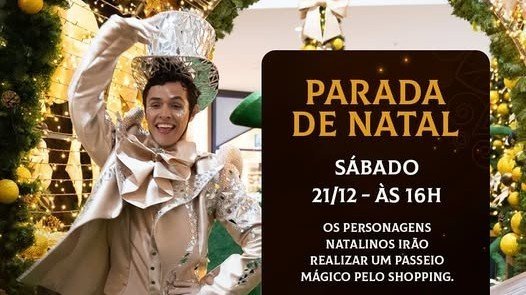 Parada de Natal com Personagens Natalinos