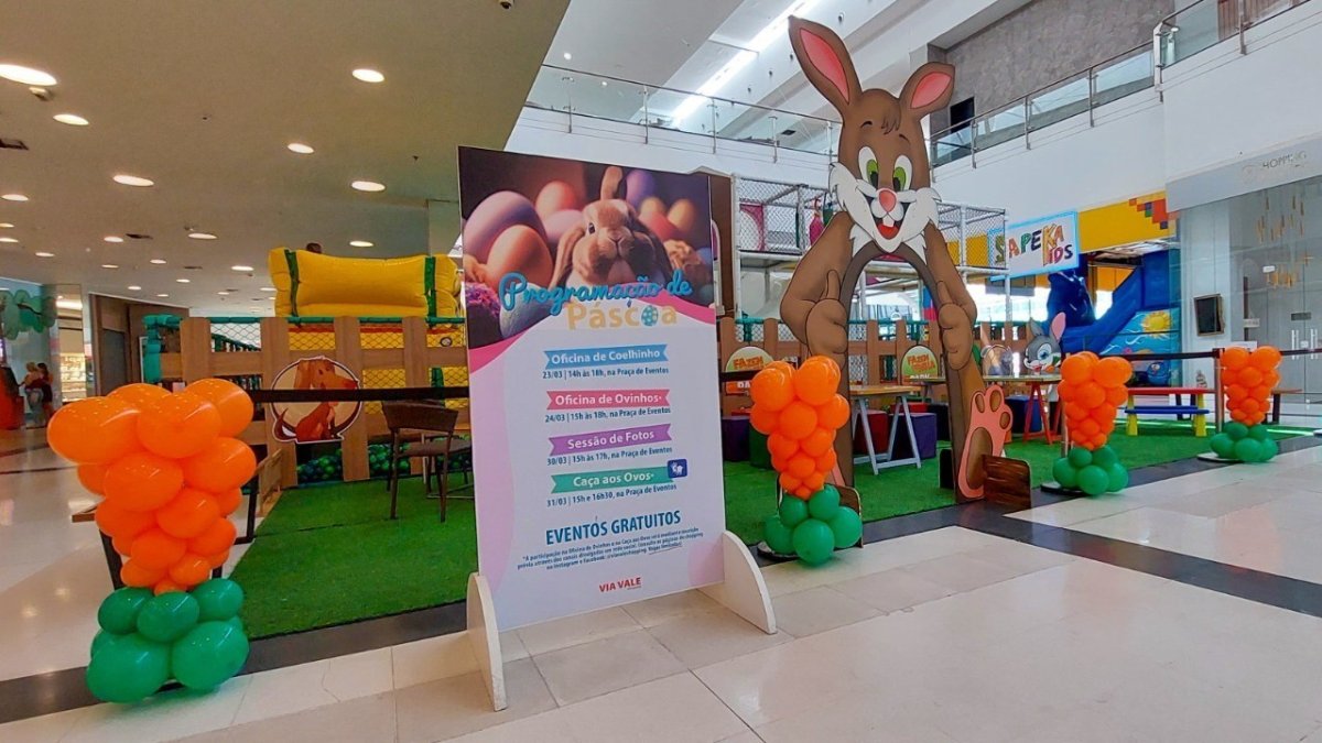 Oficina de Ovinhos de Páscoa - Pic Pega | Via Vale Shopping