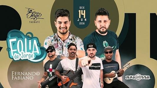 Folia de Jorge com Fernando e Fabiano e grupo Makossa