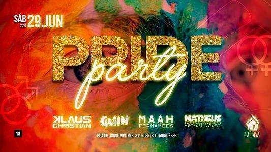 Pride Party // Open Bar e Food // 29 de Junho // Sábado // 22h