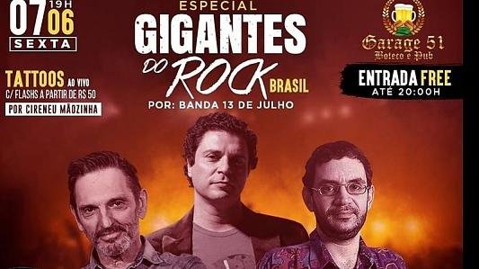 Especial Gigantes do Rock BR | Banda13deJulho | Tattoo ao vivo