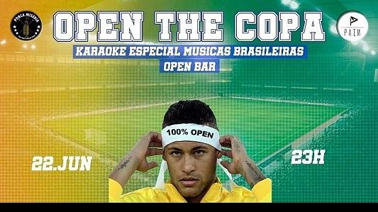 Open The Copa: Open Bar + Karaokê